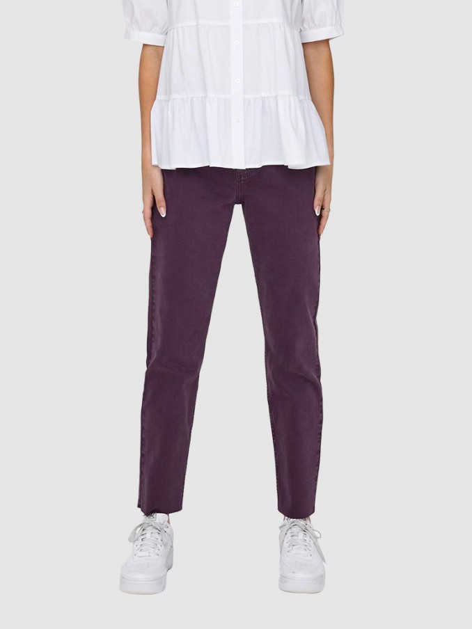 Pants Woman Purple Only