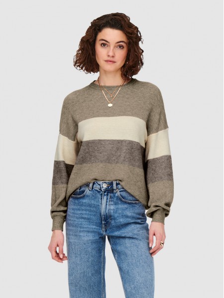 Pullover Woman Beige Only