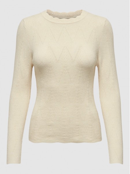 Pullover Woman Cream Only