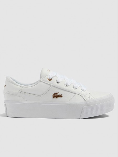 Tenis Mujer Blanco Lacoste