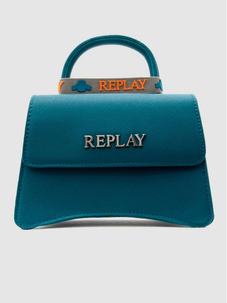 Handbag Woman Blue Replay