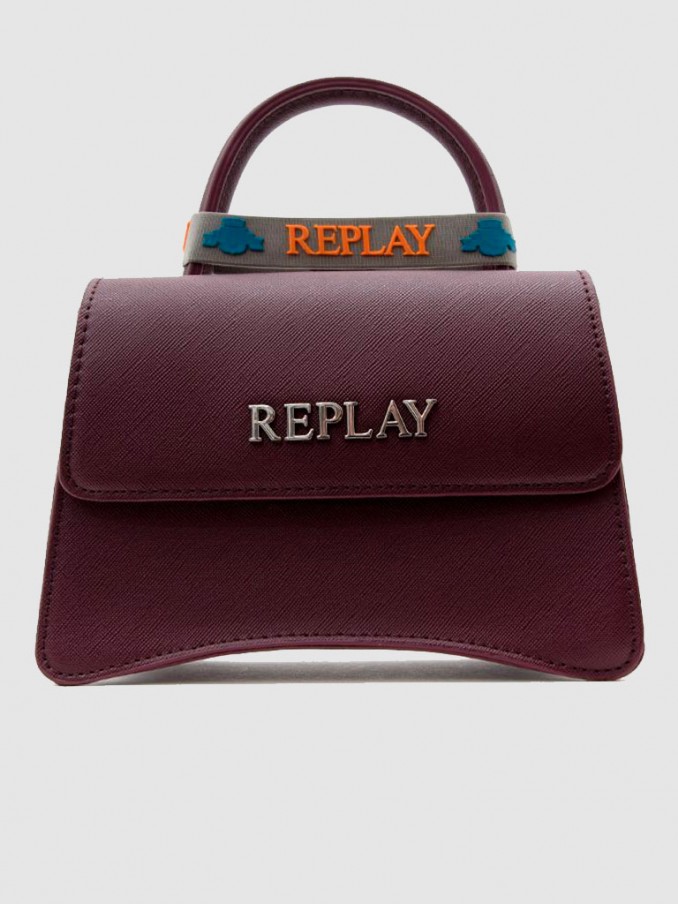 Handbag Woman Bordeaux Replay