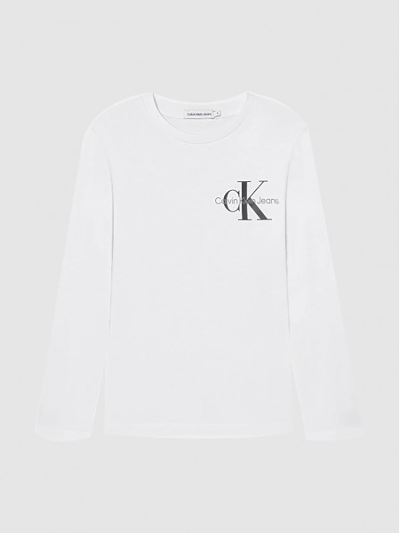 T-Shirt Boy White Calvin Klein