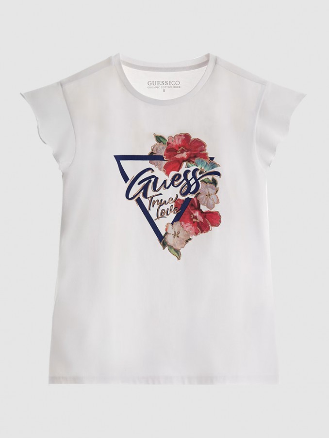 T-Shirt Girl White Guess