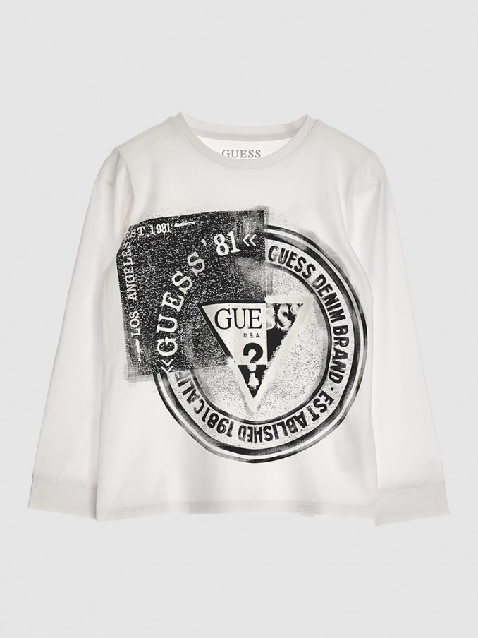 T-Shirt Boy White Guess