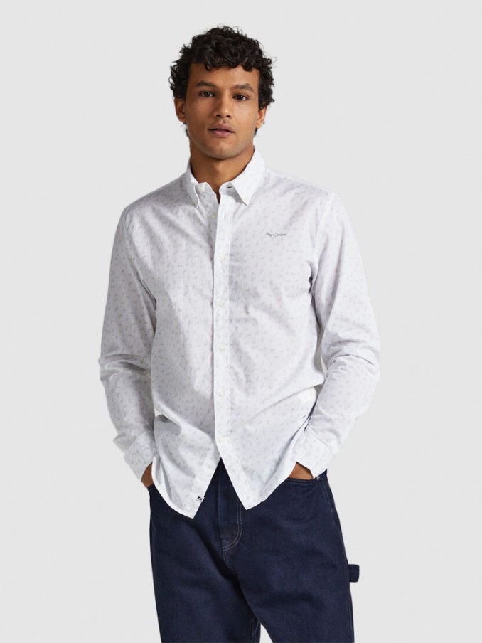 Shirt Man White Pepe Jeans London