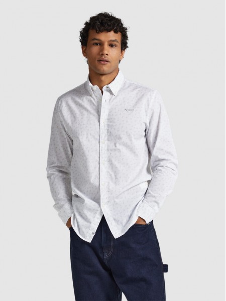 Camisa Hombre Blanco Pepe Jeans London