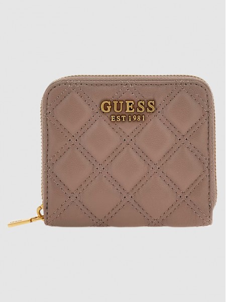 Billetera Mujer Gris Pardo Guess