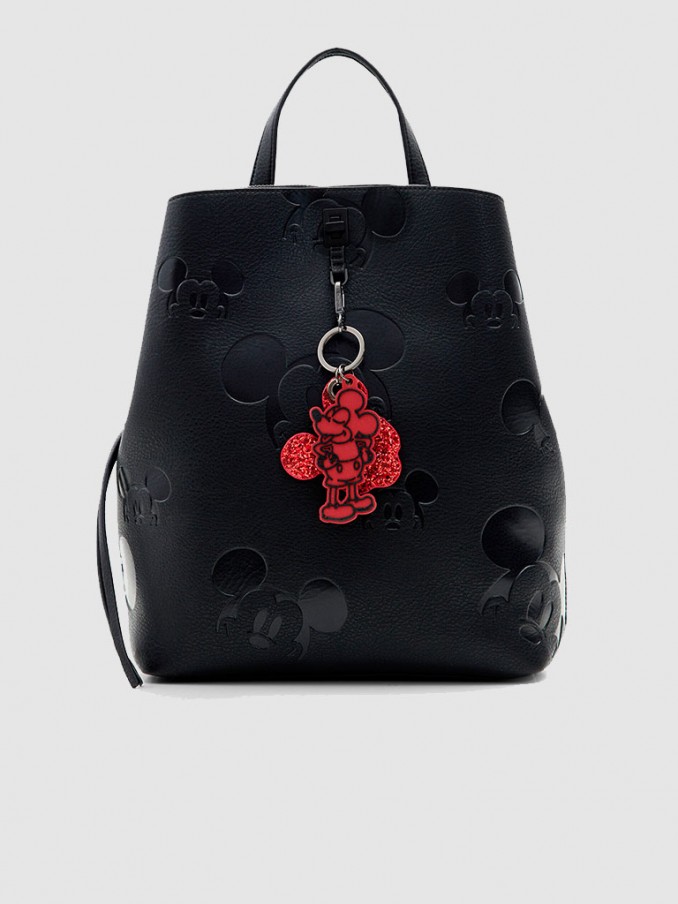Mochila Mujer Negro Desigual