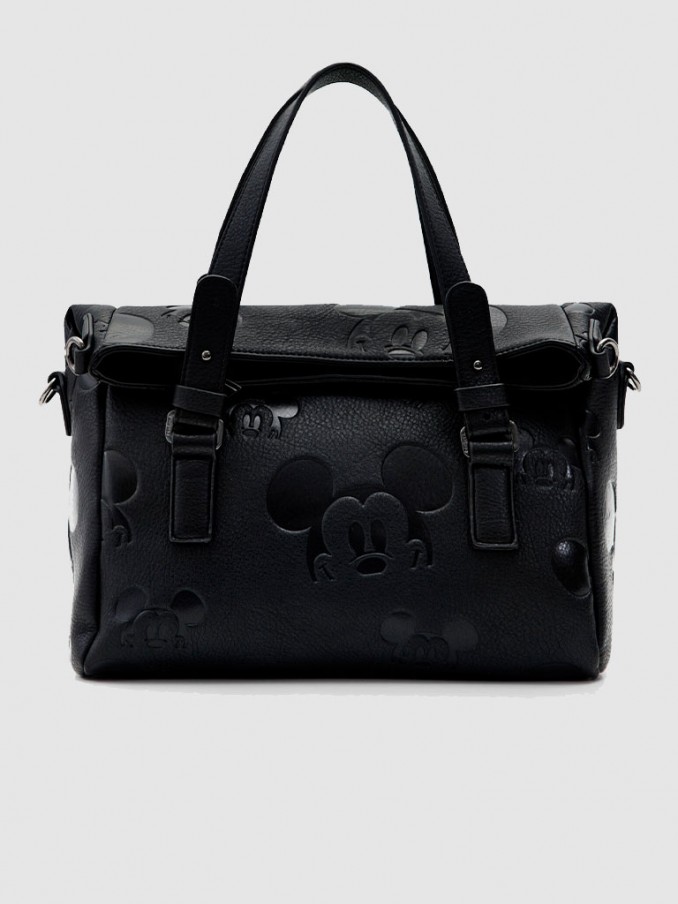 Bolso Mujer Negro Desigual