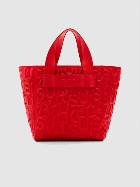 Handbag Woman Red Desigual