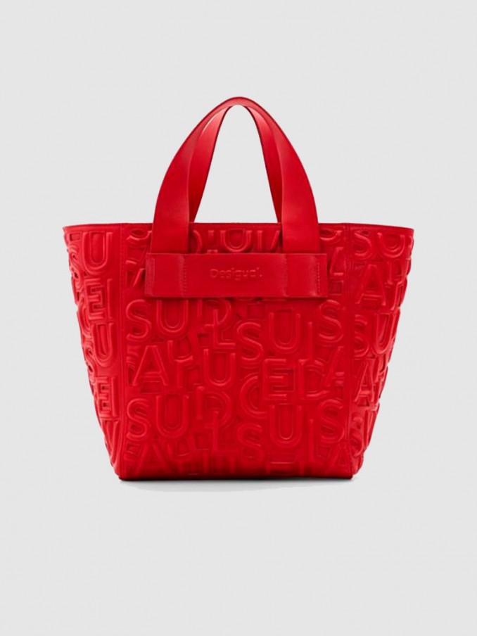 Handbag Woman Red Desigual