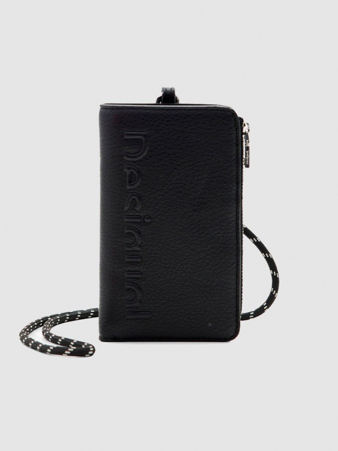Billetera Mujer Negro Desigual