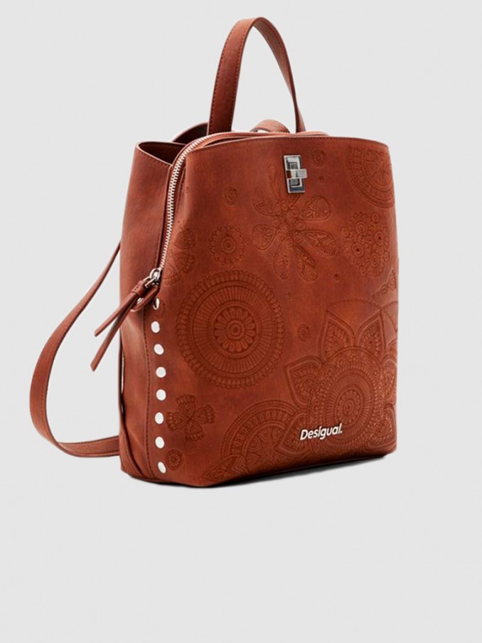 Mochila Mujer Camello Desigual