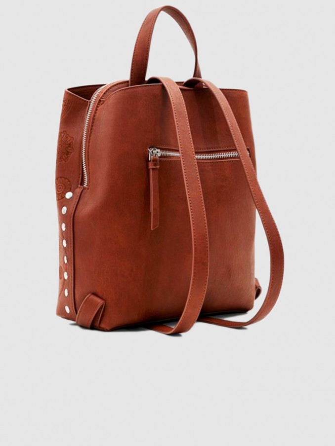 Mochila Mujer Camello Desigual