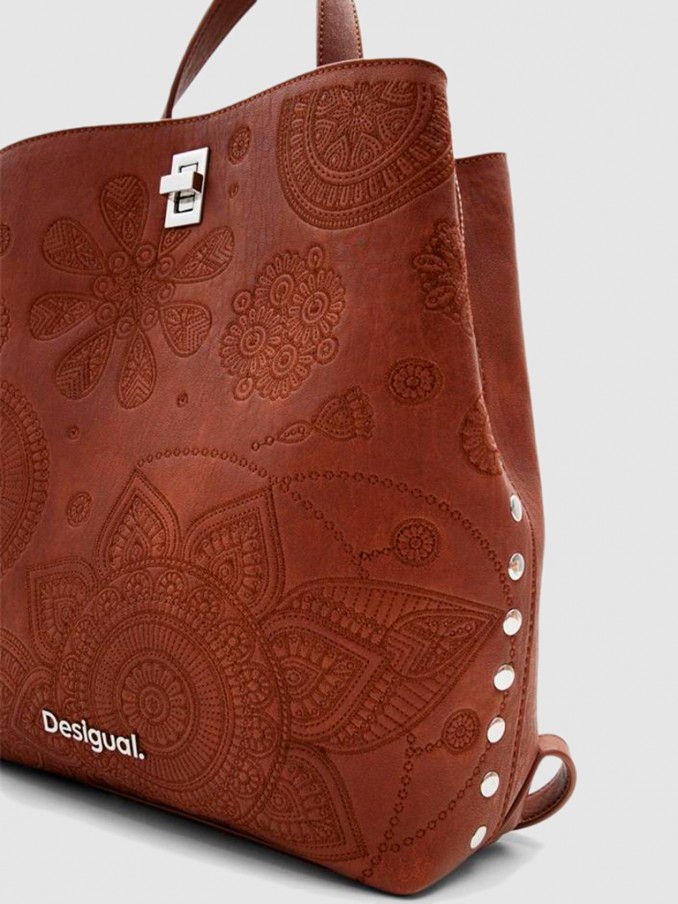 Mochila Mujer Camello Desigual