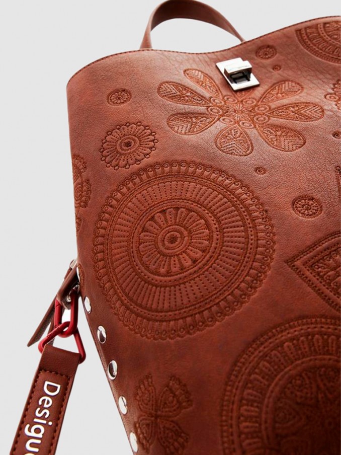Mochila Mujer Camello Desigual