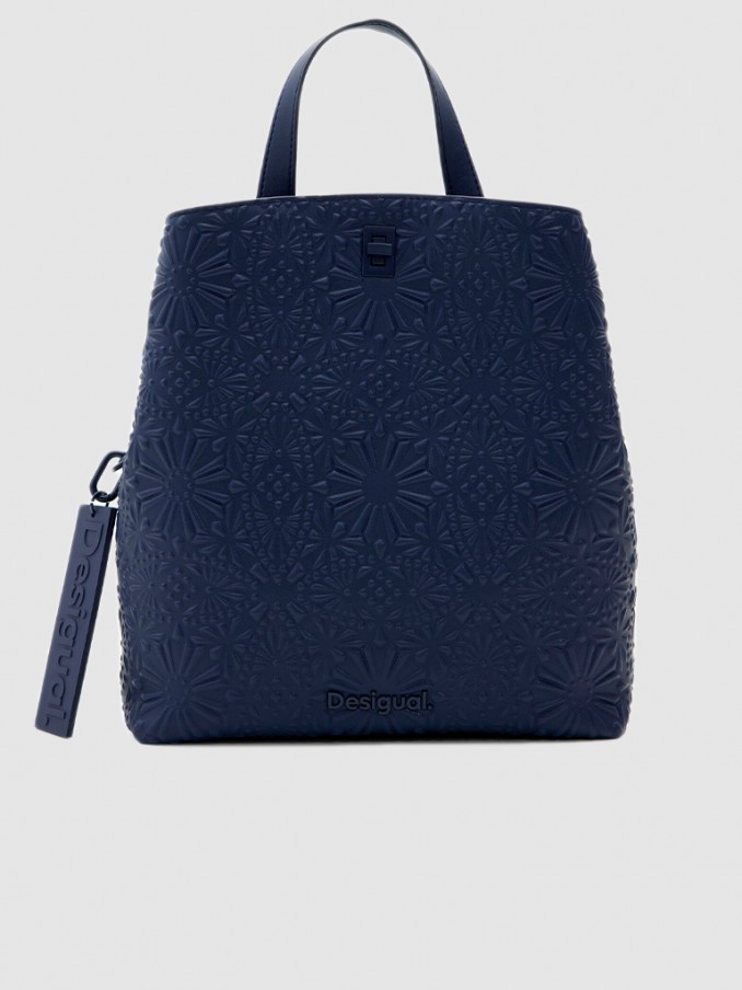 Backpack Woman Navy Blue Desigual