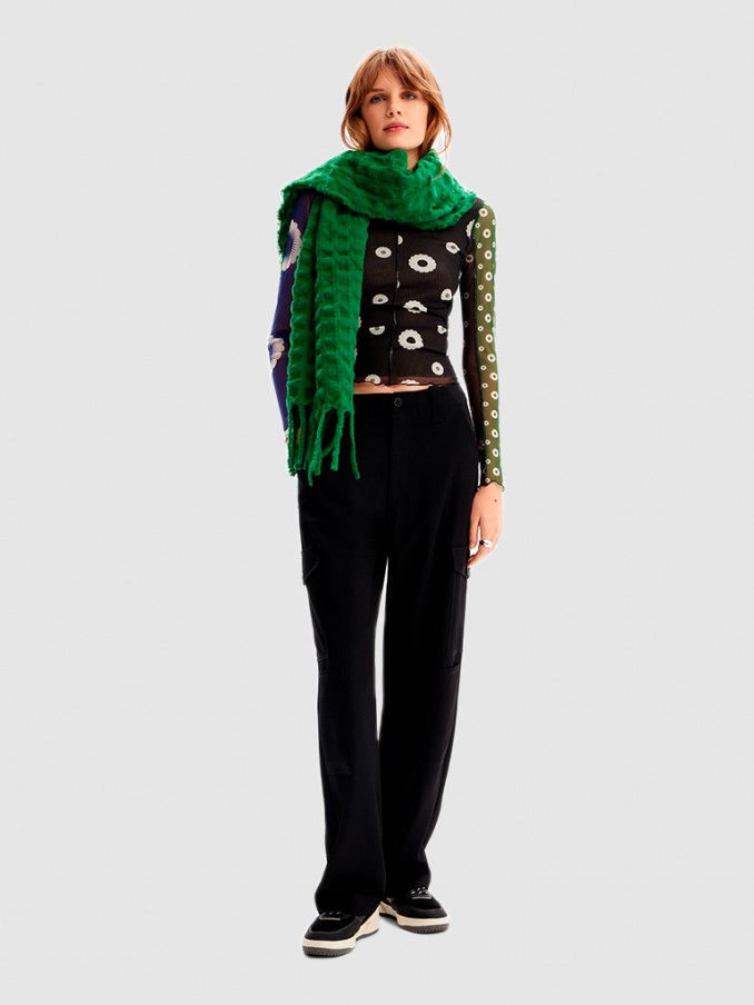 Bufandas Mujer Verde Desigual