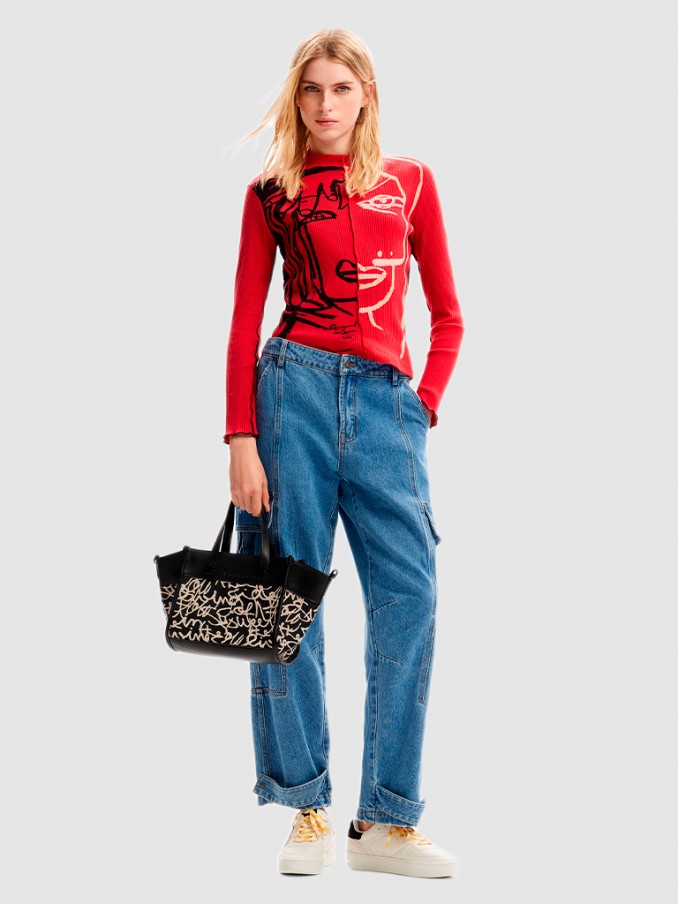 Handbag Woman Black Desigual