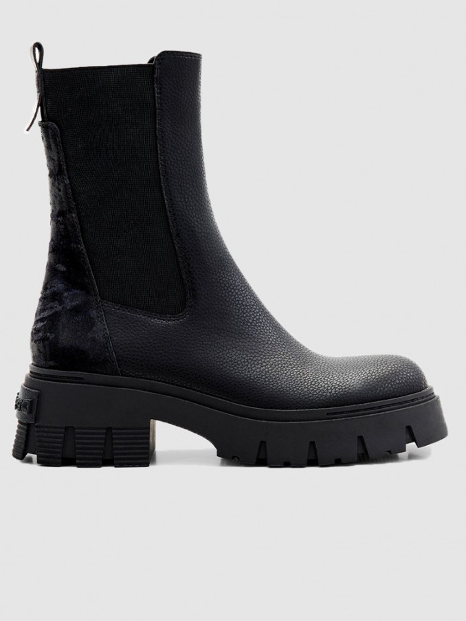 Botas Mujer Negro Desigual