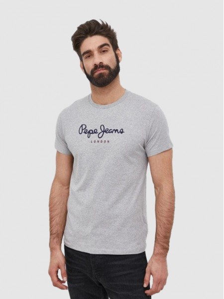 T-Shirt Man Light Gray Pepe Jeans London