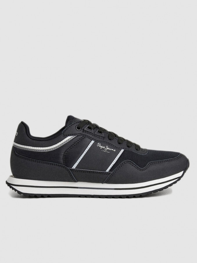 Tenis Hombre Negro Pepe Jeans London