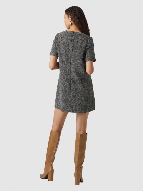 vero moda grey dress Vero Moda Vmjohanna Midi Dress In Grey