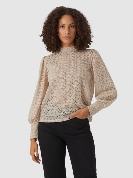 Blusa Mujer Crema Vero Moda