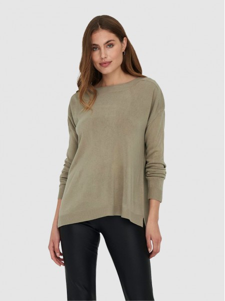 Pullover Woman Beige Only