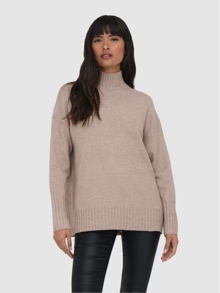 Pullover Woman Brown Only