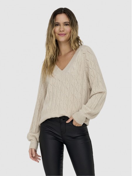 Pullover Woman Cream Only