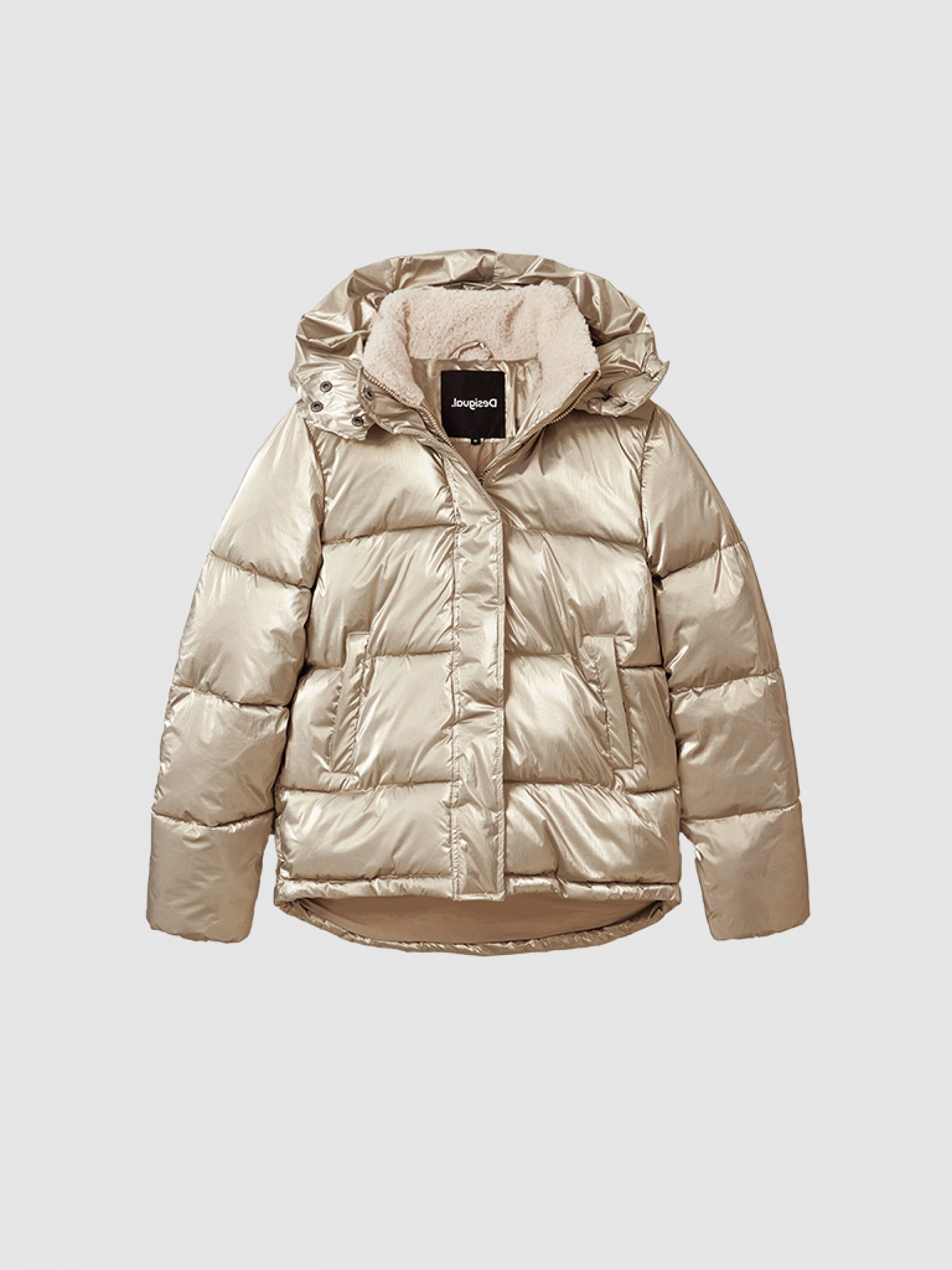 Chaqueta Mujer Oro Desigual