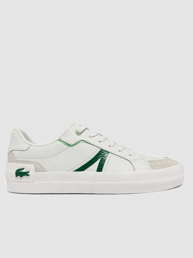 Tenis Hombre Blanco Lacoste