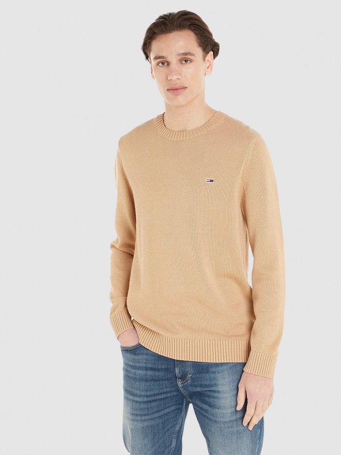 Sweatshirt Hombre Beige Tommy Jeans