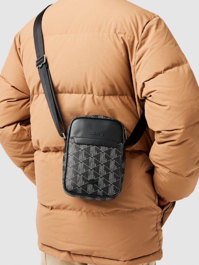 Shoulder Bags Man Black Lacoste