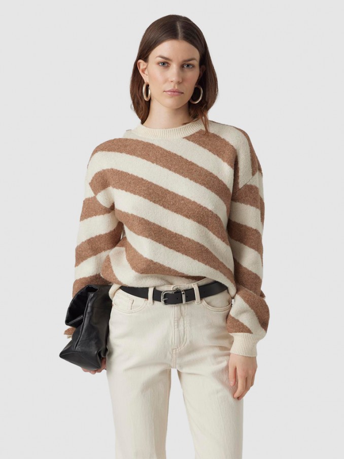 Pullover Woman Beige Vero Moda