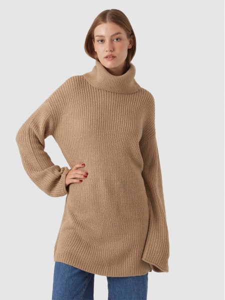 Sueter Mujer Beige Vero Moda