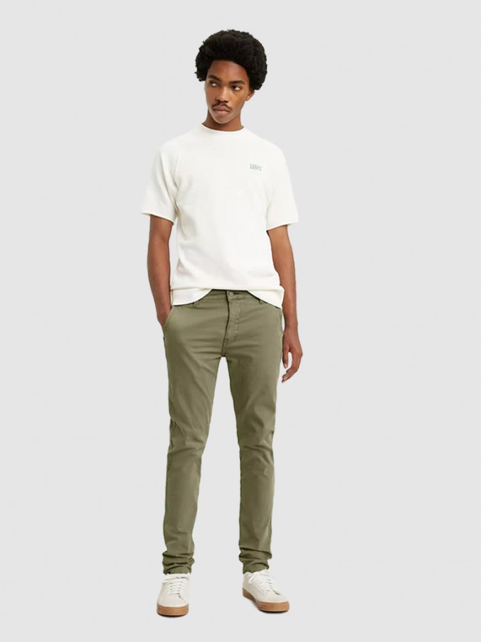 Pantalones Hombre Verde Levis