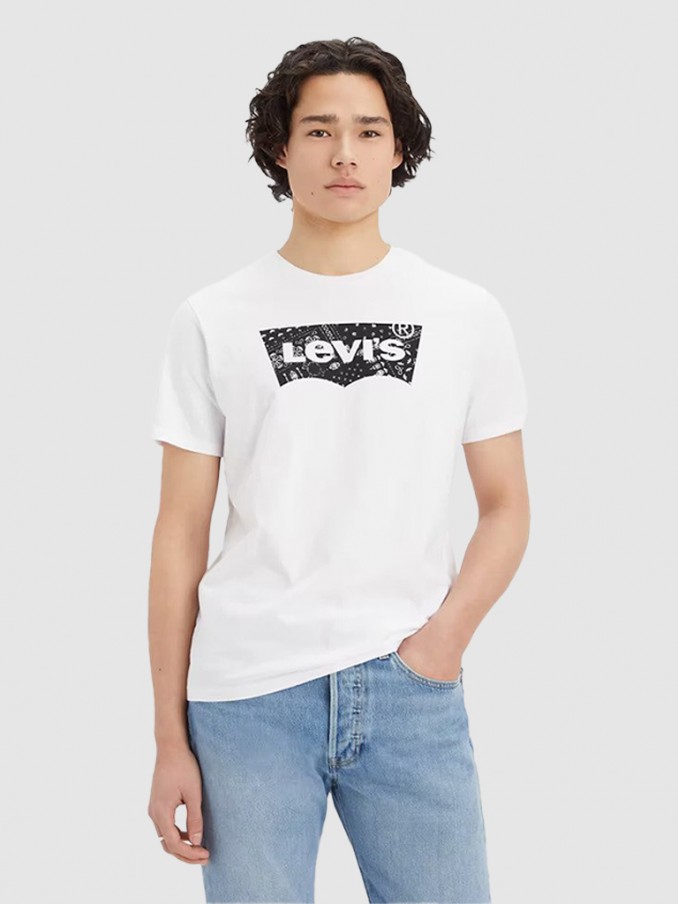 T-Shirt Man White Levis