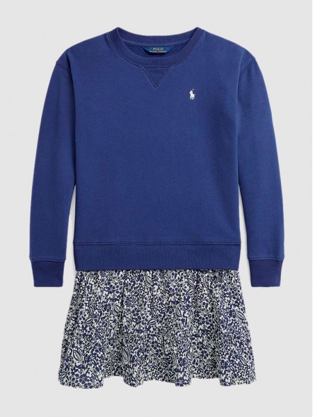 Dress Girl Navy Blue Ralph Lauren Kids