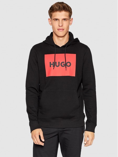 Sweatshirt Man Black Hugo Boss