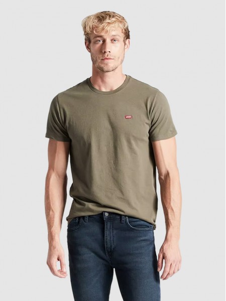 Camiseta Hombre Verde Levis