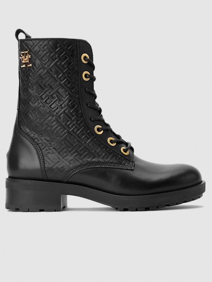 Boots Woman Black Tommy Jeans