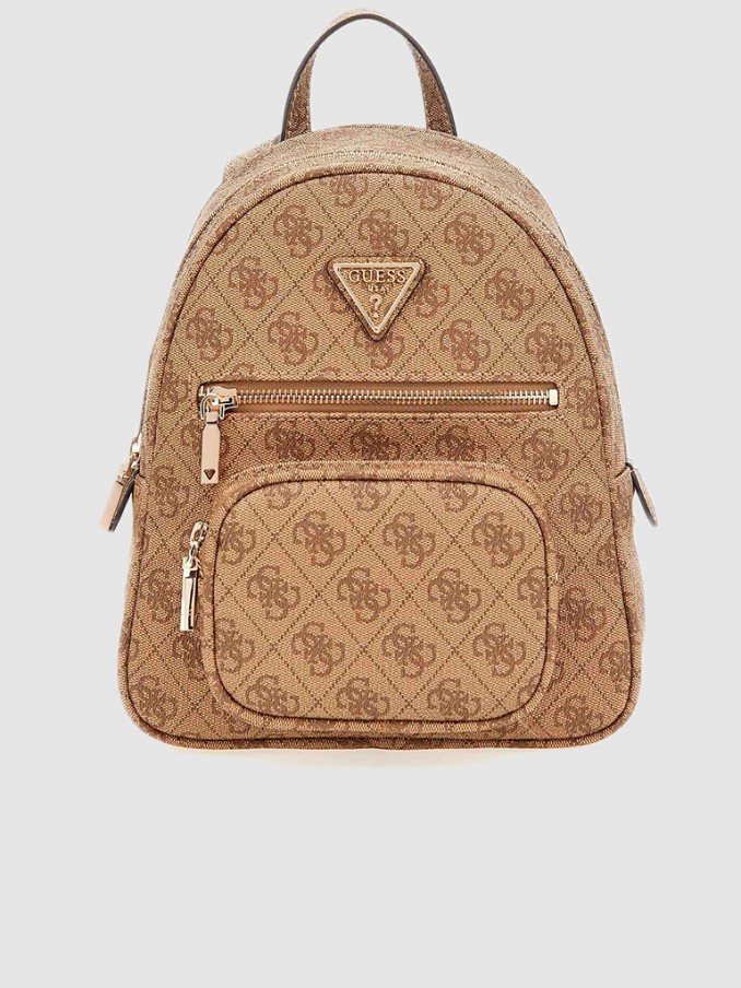 Backpack Woman Brown Guess