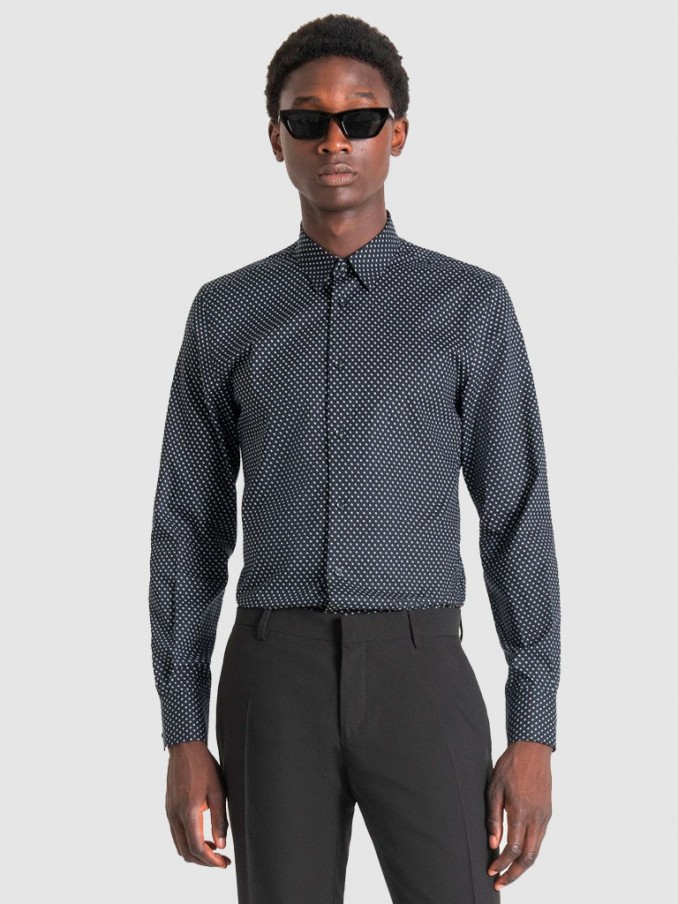 Camisa Hombre Azul Oscuro Antony Morato