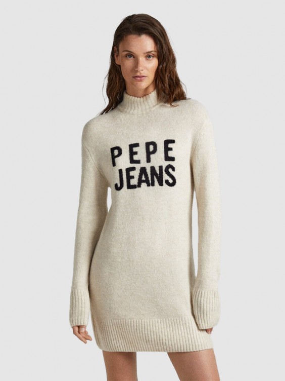 Vestido blanco pepe jeans hot sale