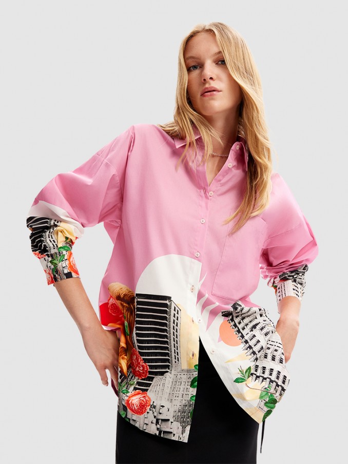 Shirt Woman Rose Desigual