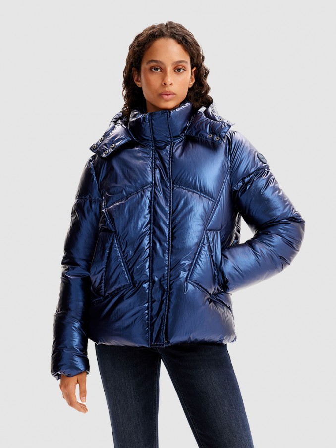 Chaqueta Mujer Azul Marino Desigual