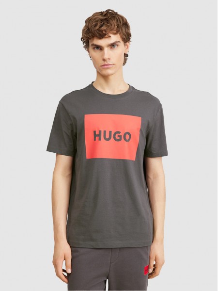 T-Shirt Man Grey Hugo Boss
